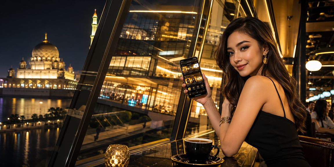 Proses deposit Ringgit Malaysia ditunjukkan pada telefon pintar 120y di Putrajaya